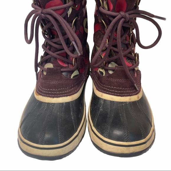 Sorel Women's Size 8 Purple Winter Faux Fur Lined Winter Boots NL1557-207 - Picture 8 of 15